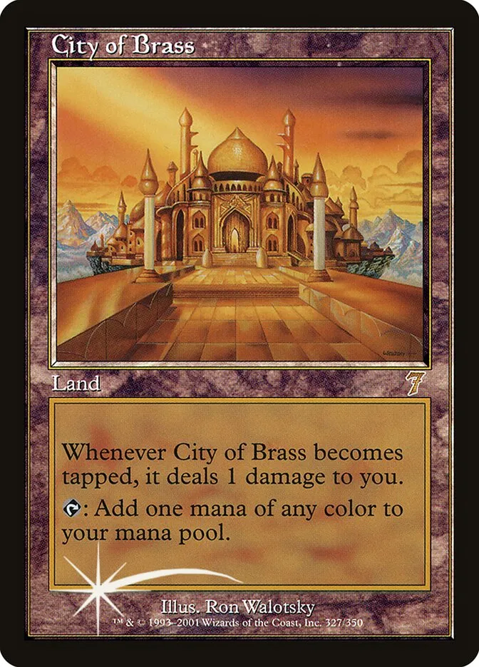 2001 Seventh Edition City of Brass #327★ rare card image