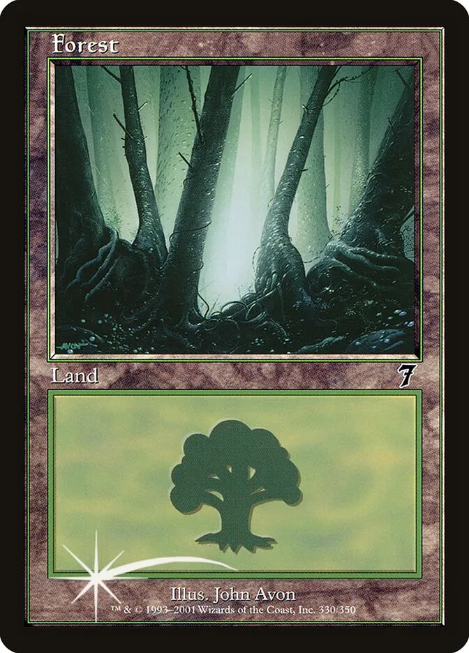 2001 Seventh Edition Forest common #330 common card image
