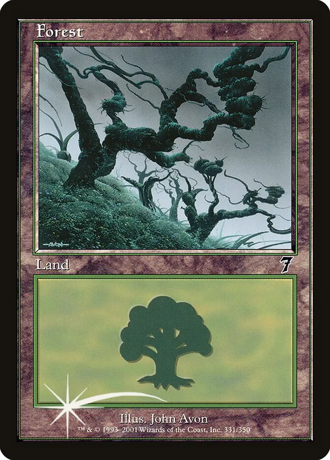 2001 Seventh Edition Forest common #331 common card image