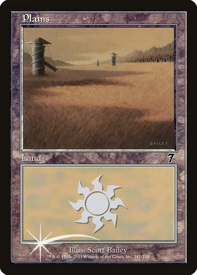 2001 Seventh Edition Plains #341★ common card image