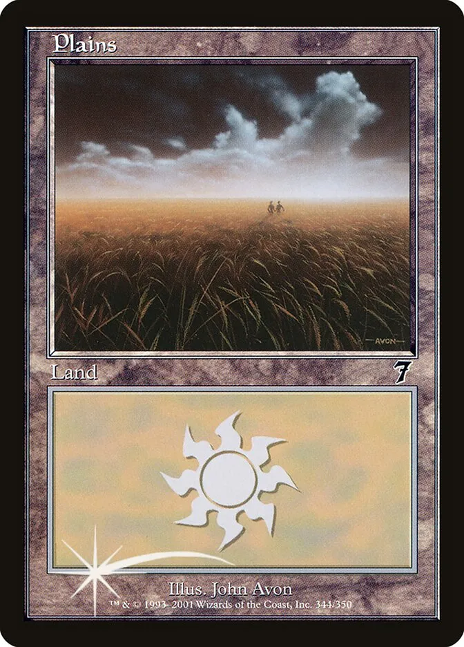 2001 Seventh Edition Plains common #344 common card image