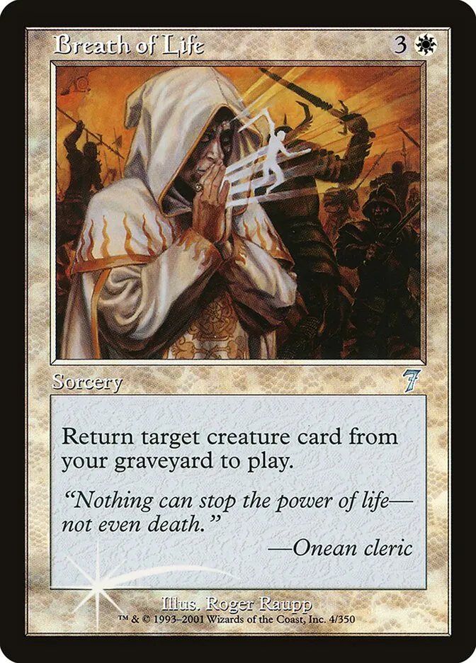 2001 Seventh Edition Breath of Life #4★ uncommon card image