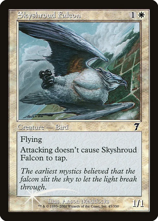 2001 Seventh Edition Skyshroud Falcon #45★ common card image
