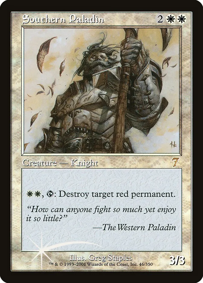 2001 Seventh Edition Southern Paladin #46★ rare card image