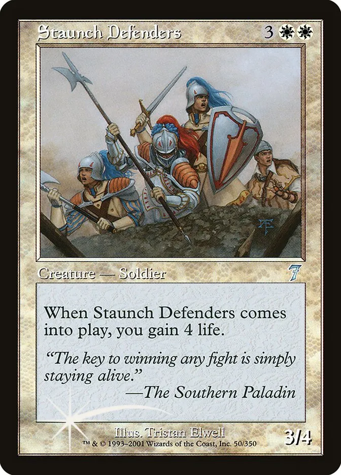 2001 Seventh Edition Staunch Defenders #50★ uncommon card image