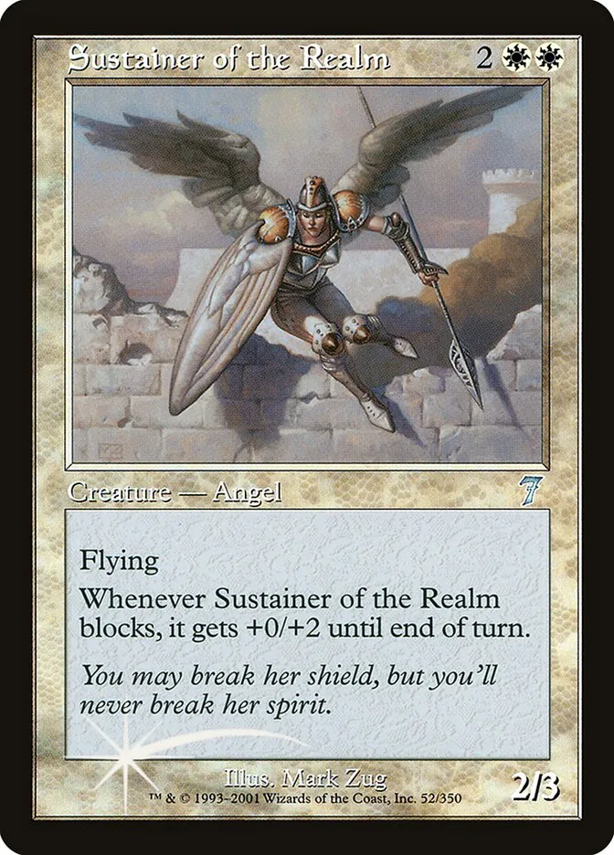 2001 Seventh Edition Sustainer of the Realm #52★ uncommon card image