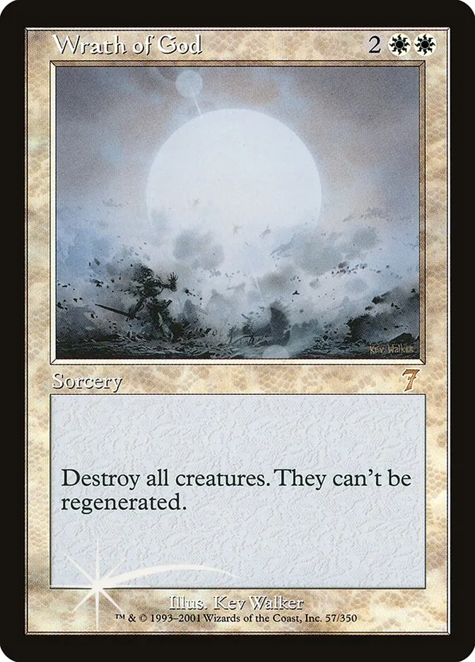 2001 Seventh Edition Wrath of God #57★ rare card image