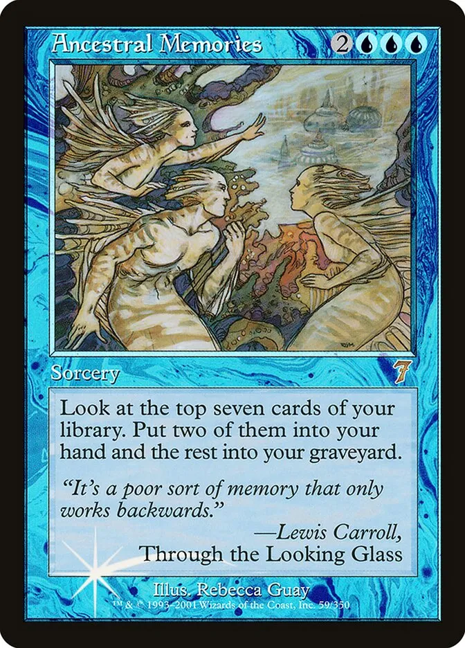 2001 Seventh Edition Ancestral Memories #59★ rare card image