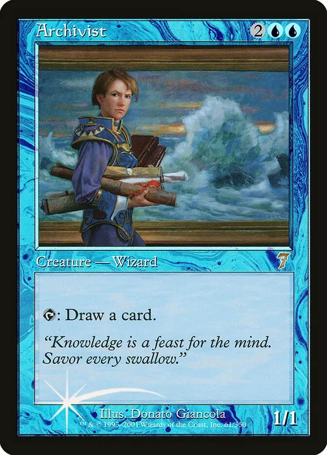 2001 Seventh Edition Archivist #61★ rare card image