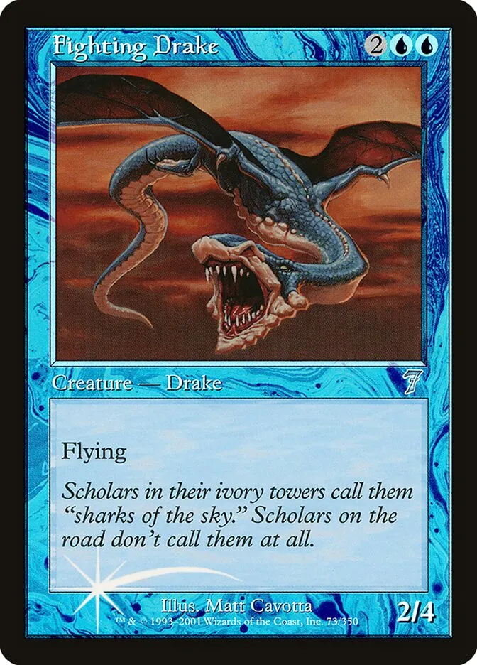 2001 Seventh Edition Fighting Drake #73★ uncommon card image