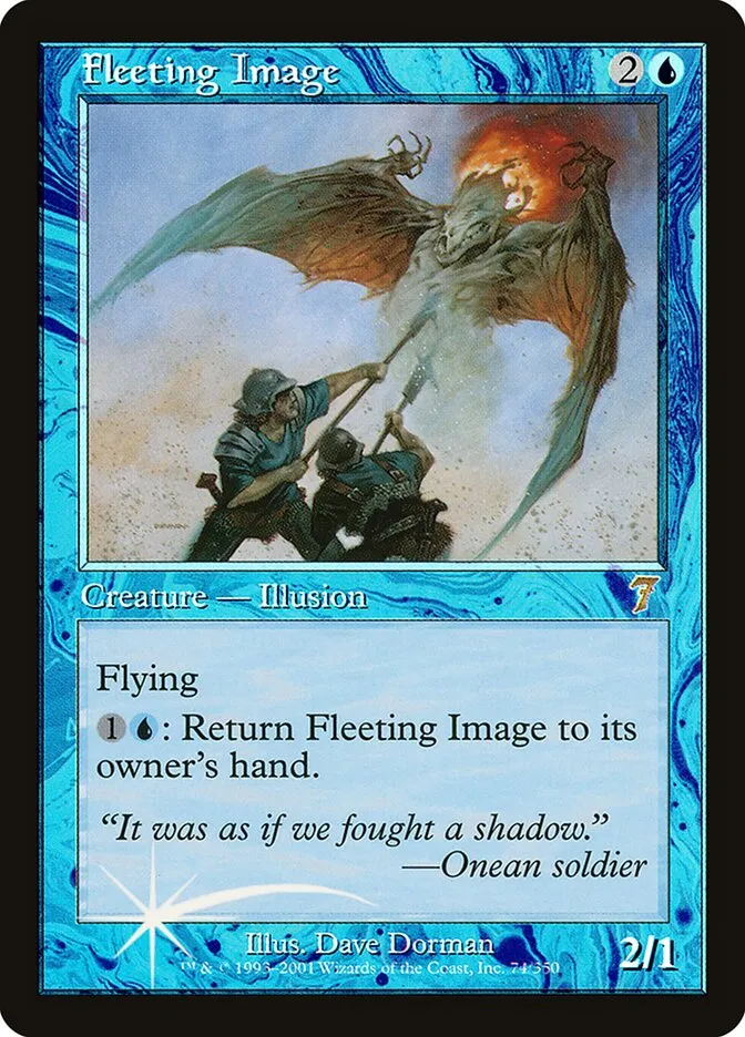 2001 Seventh Edition Fleeting Image #74★ rare card image