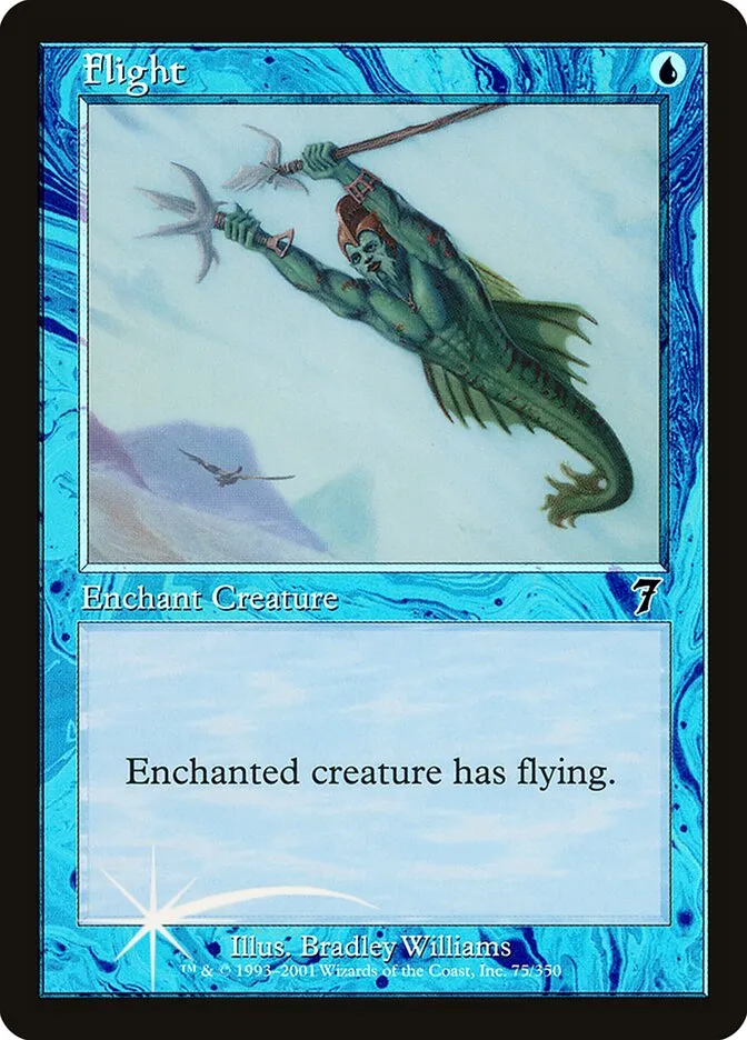 2001 Seventh Edition Flight #75★ common card image