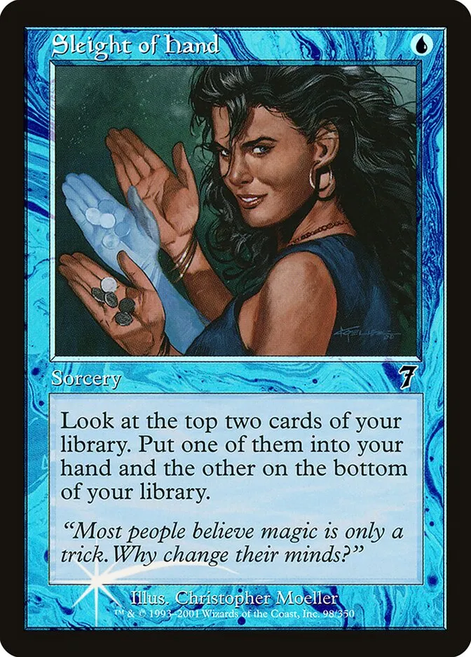 2001 Seventh Edition Sleight of Hand #98★ common card image