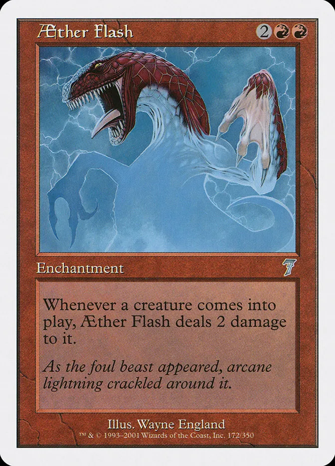 2001 Seventh Edition Aether Flash uncommon #172 uncommon card image