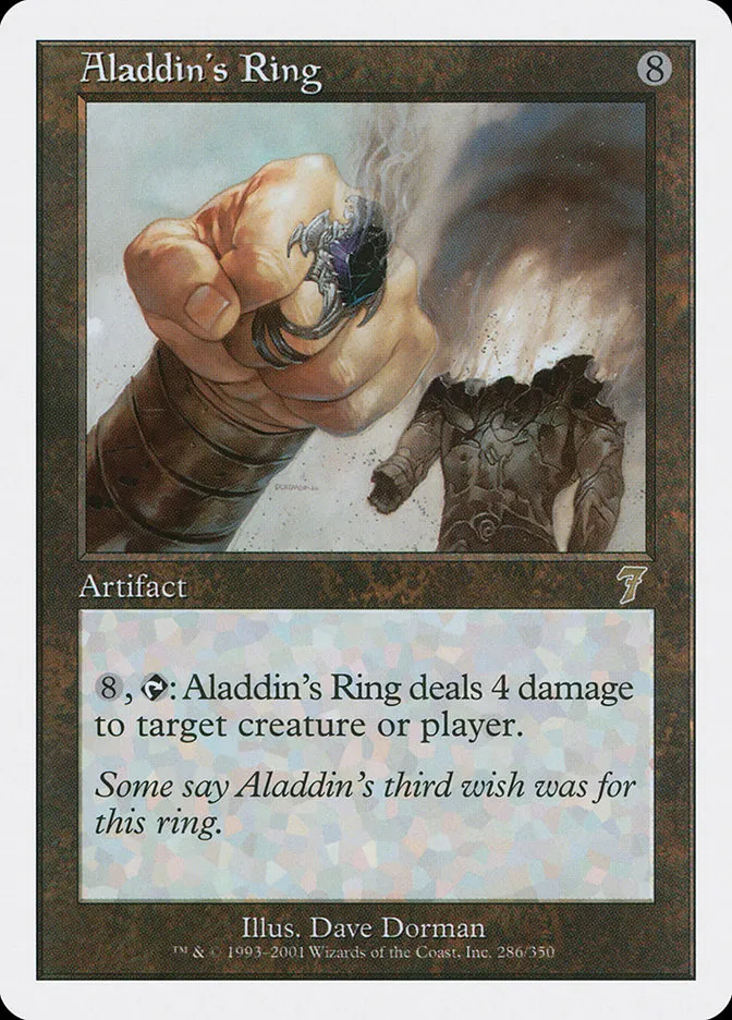 2001 Seventh Edition Aladdin's Ring rare #286 rare card image