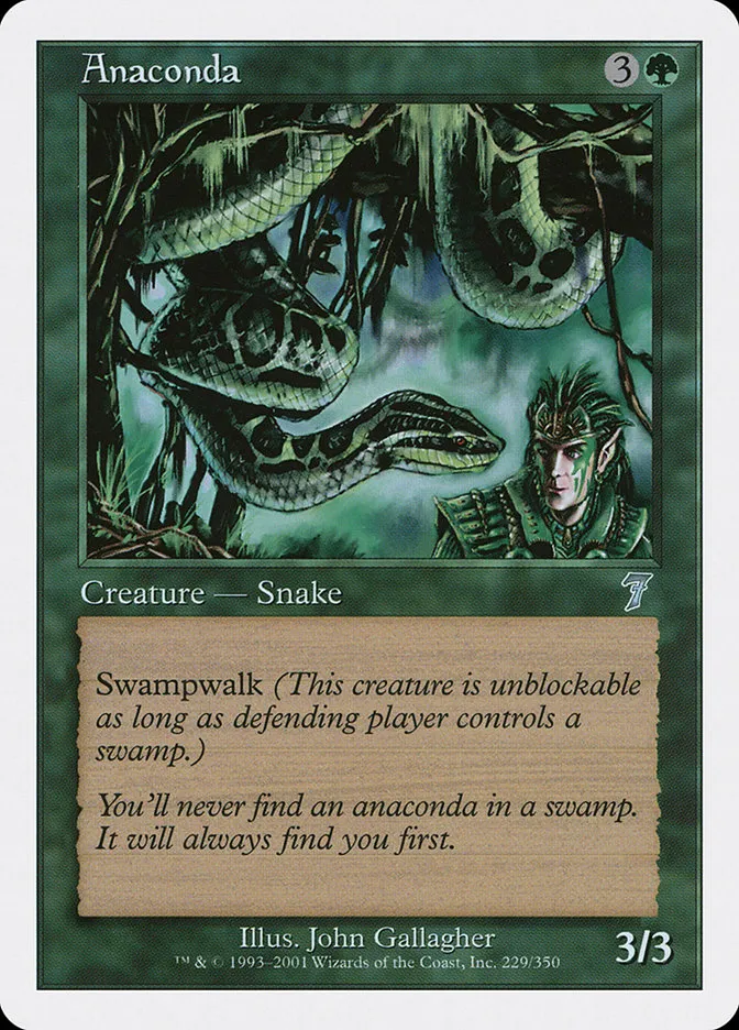2001 Seventh Edition Anaconda uncommon #229 uncommon card image
