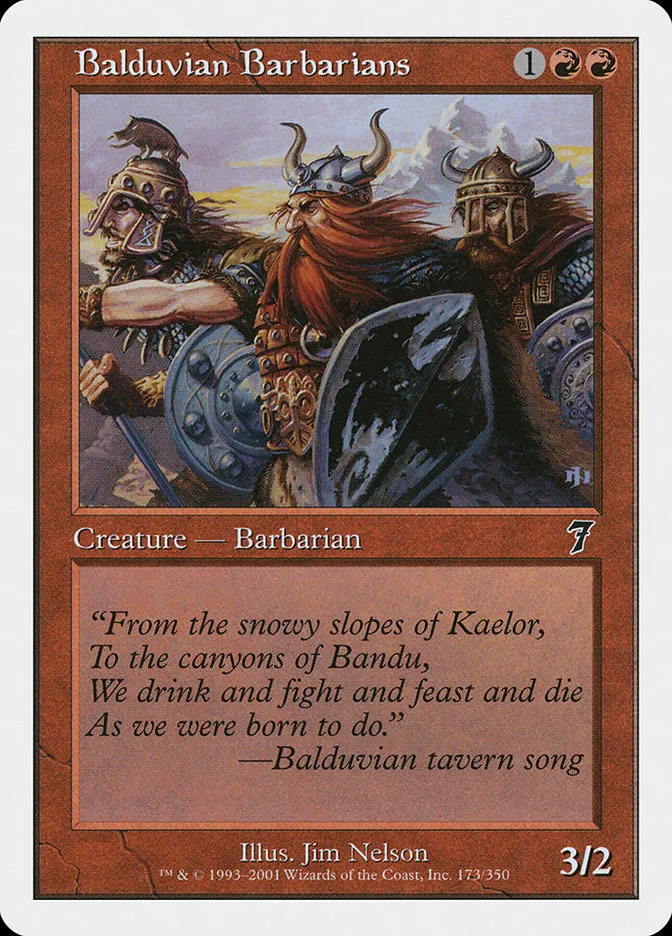 2001 Seventh Edition Balduvian Barbarians #173 common card image
