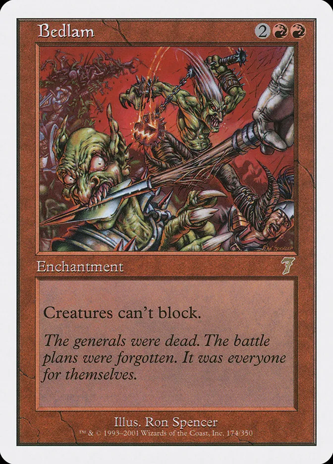 2001 Seventh Edition Bedlam rare #174 rare card image