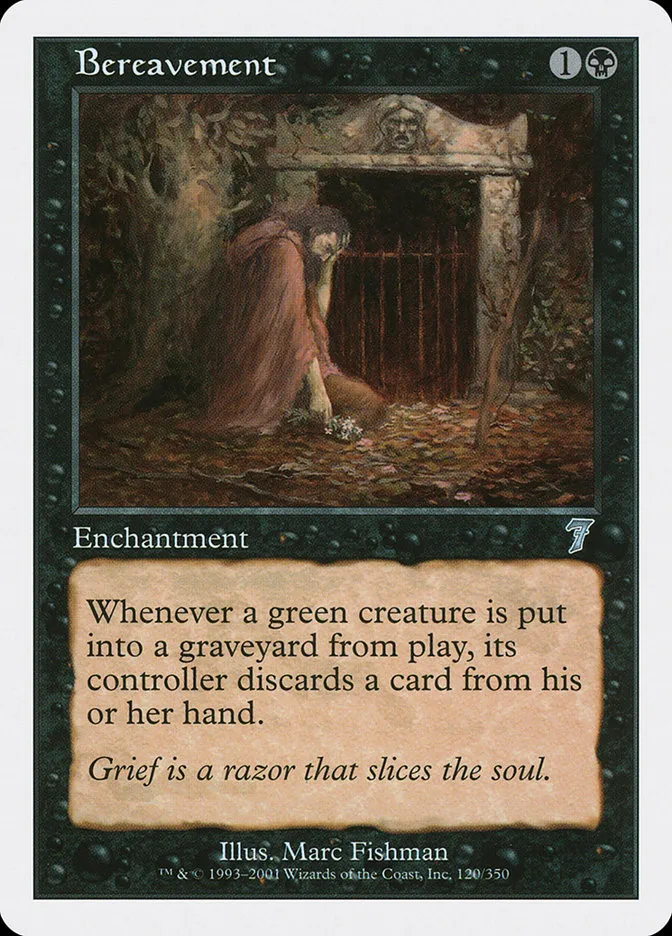 2001 Seventh Edition Bereavement uncommon #120 uncommon card image