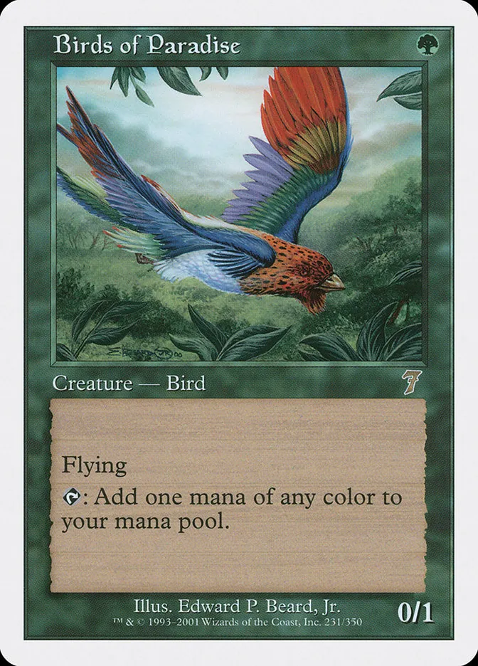 2001 Seventh Edition Birds of Paradise rare #231 rare card image