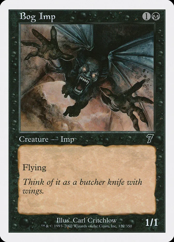 2001 Seventh Edition Bog Imp common #122 common card image