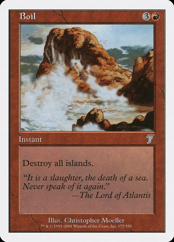 2001 Seventh Edition Boil uncommon #177 uncommon card image