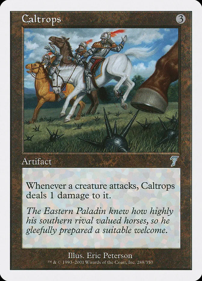 2001 Seventh Edition Caltrops uncommon #288 uncommon card image