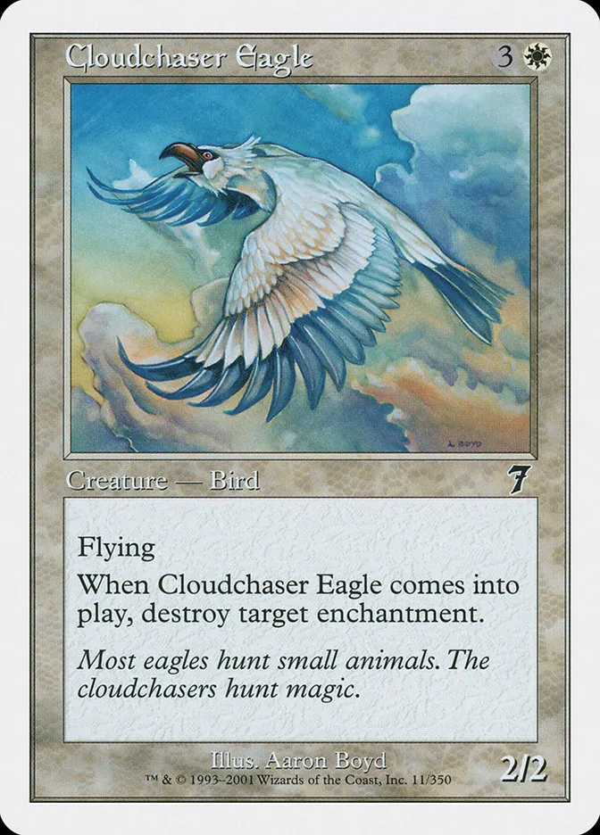 2001 Seventh Edition Cloudchaser Eagle common #11 common card image