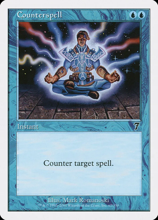 2001 Seventh Edition Counterspell common #67 common card image