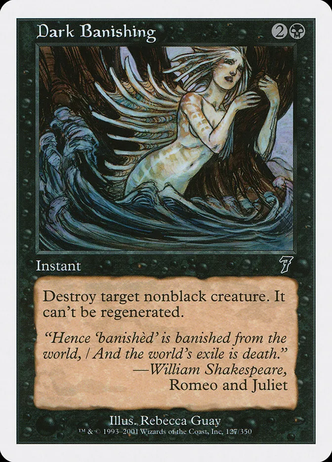 2001 Seventh Edition Dark Banishing common #127 common card image