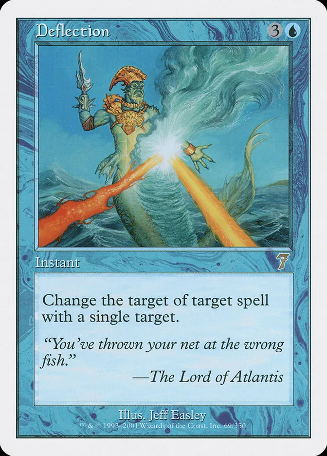 2001 Seventh Edition Deflection rare #69 rare card image
