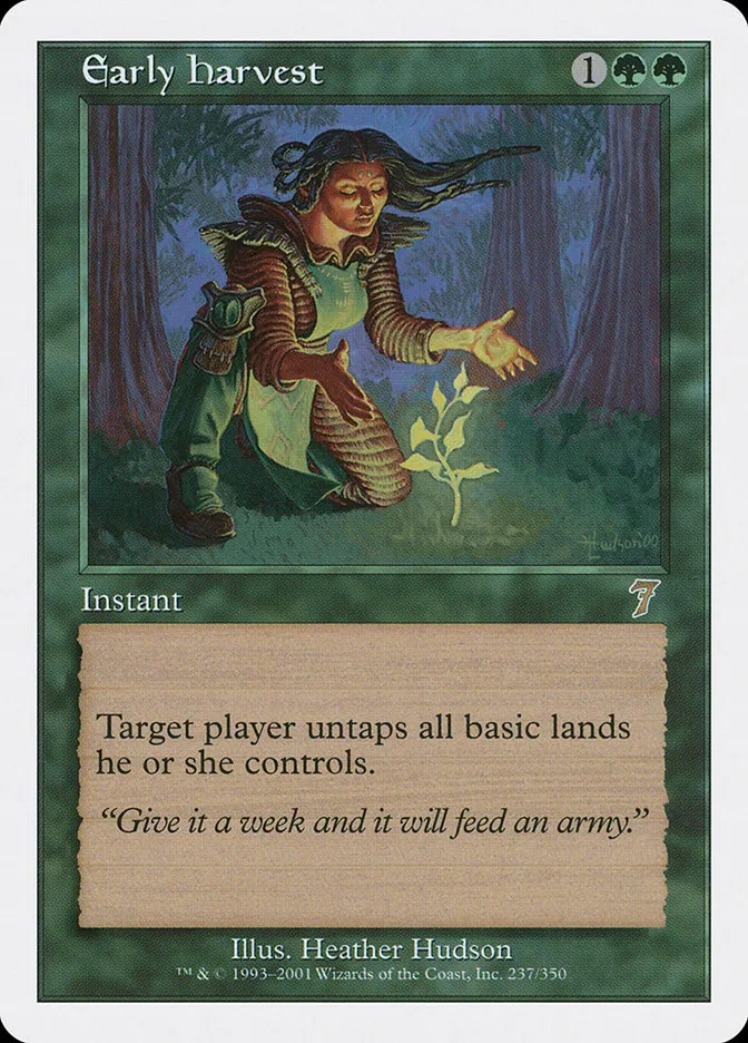 2001 Seventh Edition Early Harvest #237 rare card image