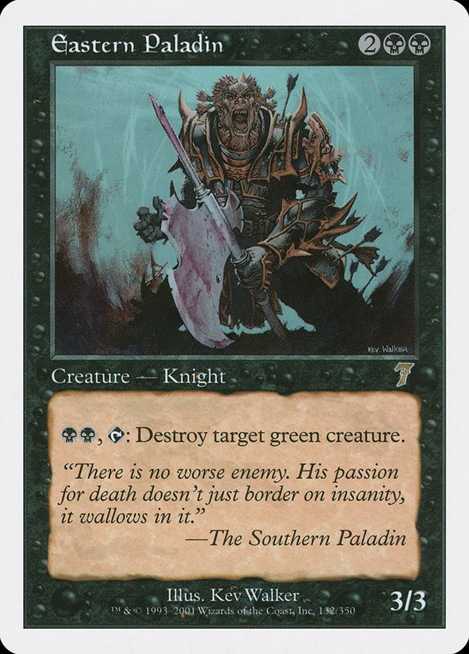 2001 Seventh Edition Eastern Paladin rare #132 rare card image