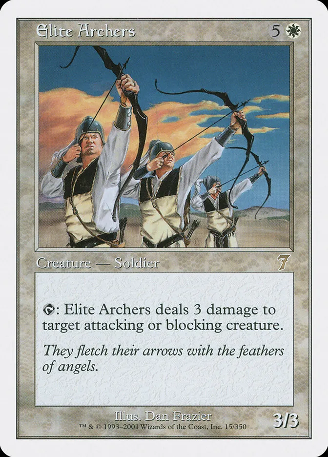 2001 Seventh Edition Elite Archers #15 rare card image
