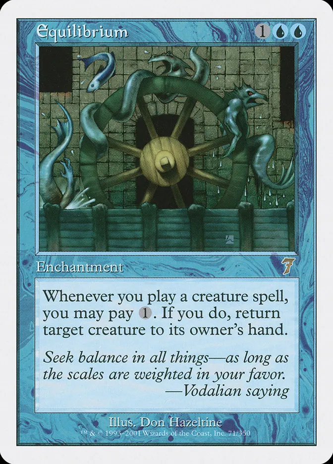 2001 Seventh Edition Equilibrium rare #71 rare card image