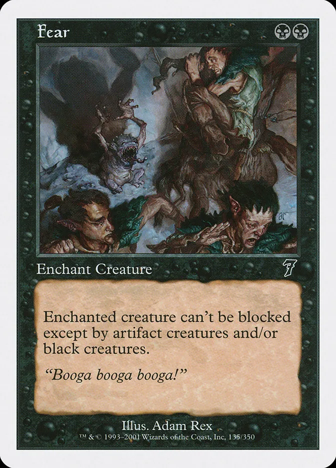 2001 Seventh Edition Fear #135 common card image