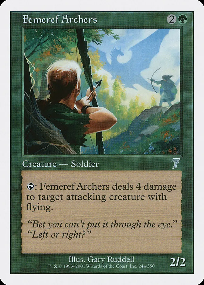 2001 Seventh Edition Femeref Archers #244 uncommon card image