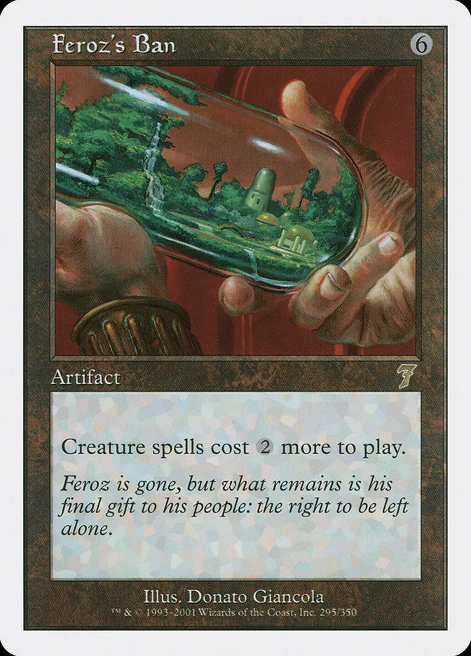 2001 Seventh Edition Feroz's Ban rare #295 rare card image