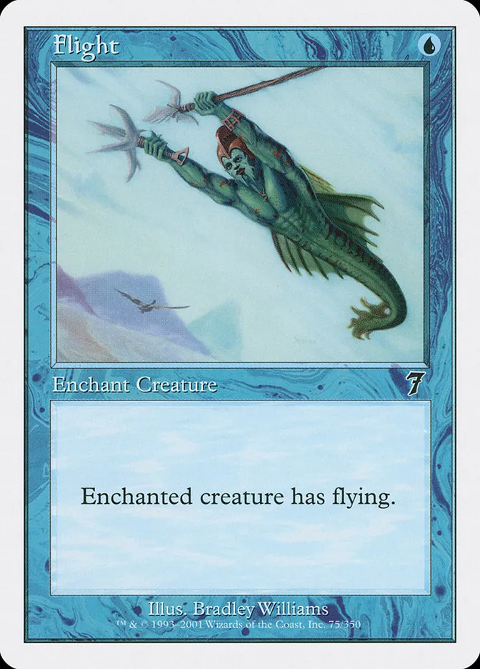 2001 Seventh Edition Flight common #75 common card image