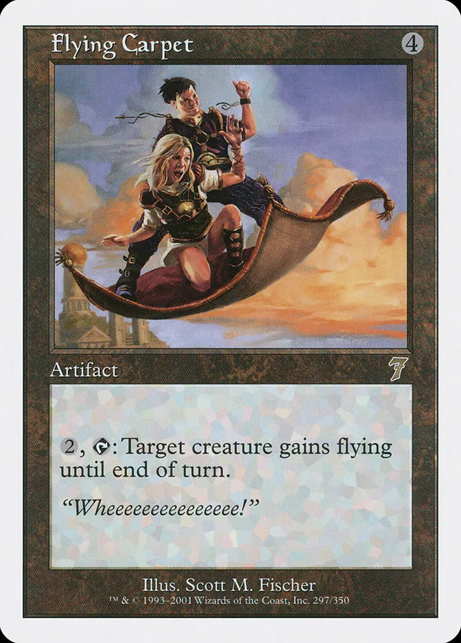 2001 Seventh Edition Flying Carpet #297 rare card image