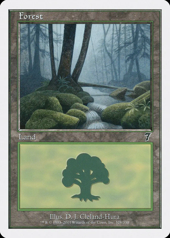 2001 Seventh Edition Forest common #328 common card image