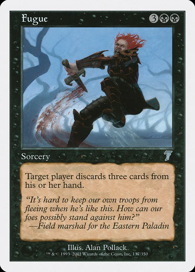 2001 Seventh Edition Fugue uncommon #137 uncommon card image