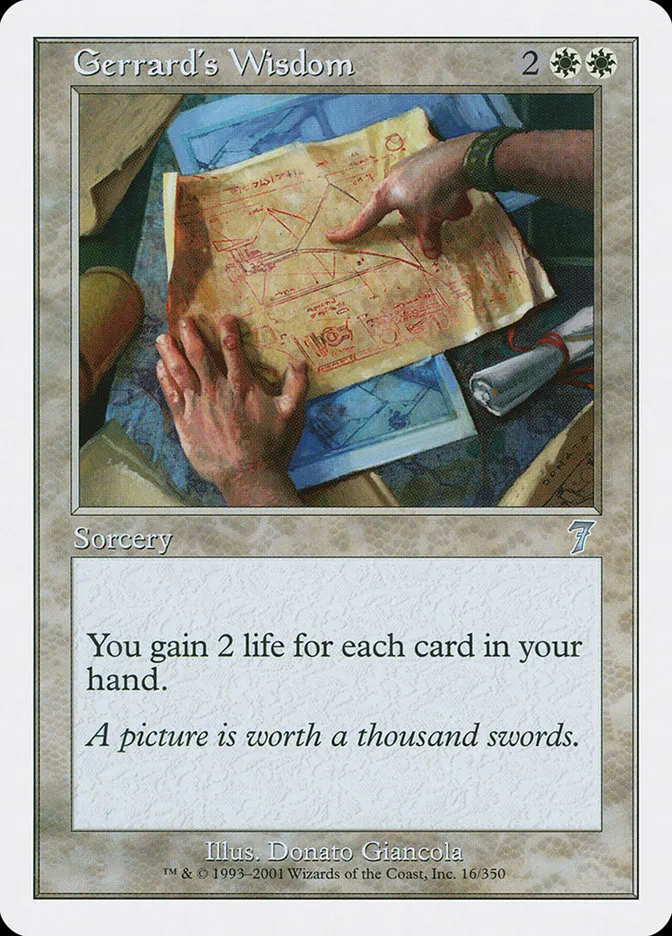 2001 Seventh Edition Gerrard's Wisdom uncommon #16 uncommon card image