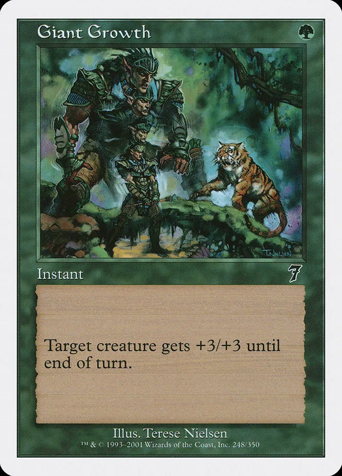 2001 Seventh Edition Giant Growth #248 common card image