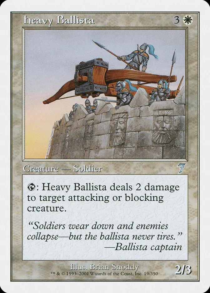 2001 Seventh Edition Heavy Ballista #19 uncommon card image