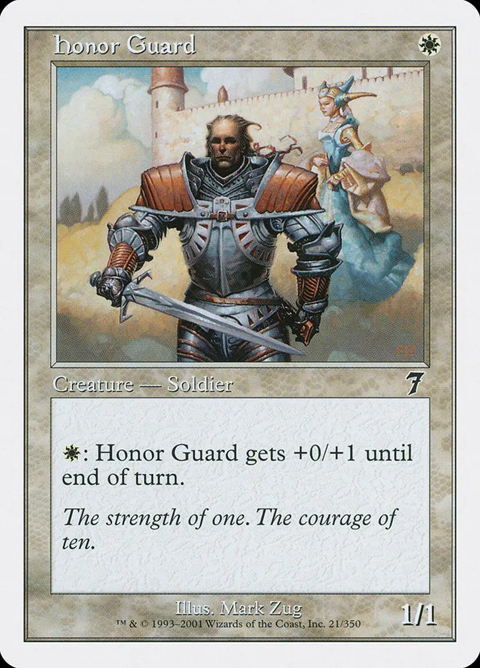 2001 Seventh Edition Honor Guard #21 common card image