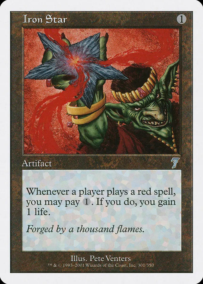 2001 Seventh Edition Iron Star #301 uncommon card image
