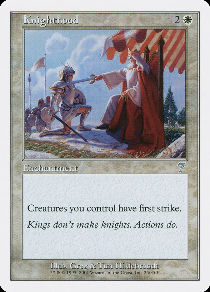 2001 Seventh Edition Knighthood uncommon #25 uncommon card image