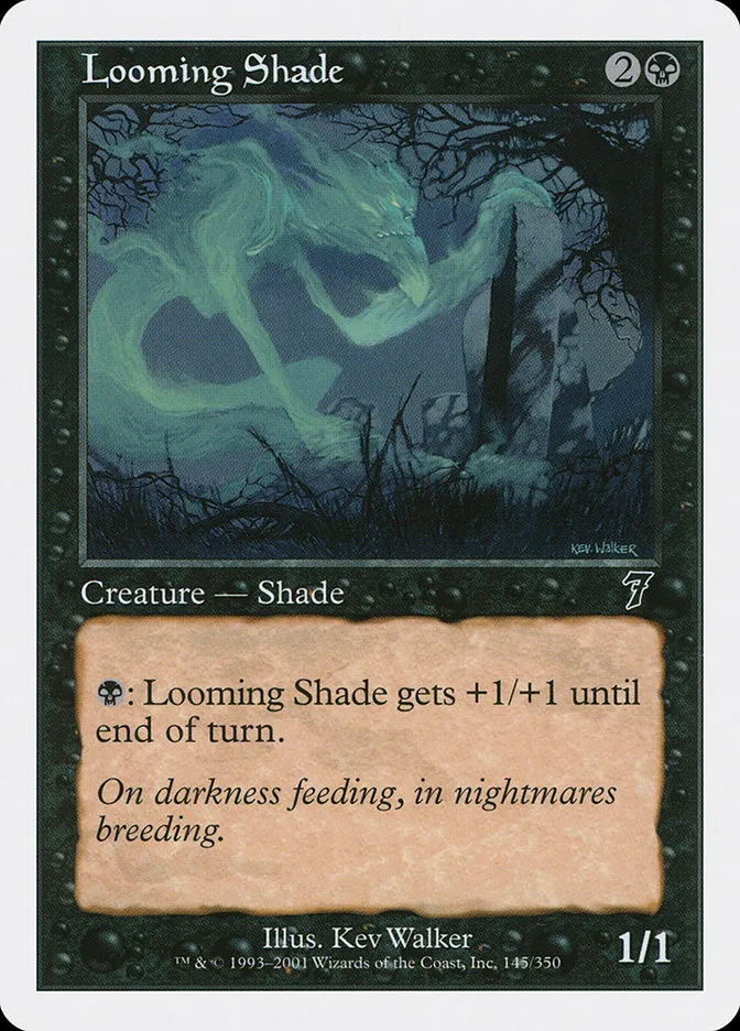 2001 Seventh Edition Looming Shade common #145 common card image