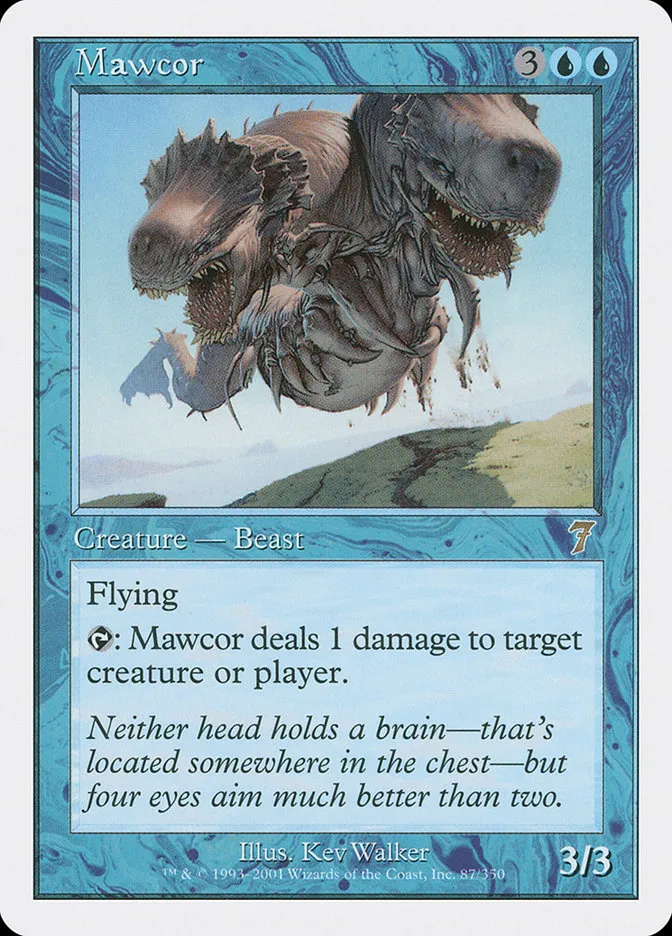 2001 Seventh Edition Mawcor #87 rare card image